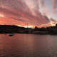 A Late Fall Prague Castle Sunset's Dusk Colors 