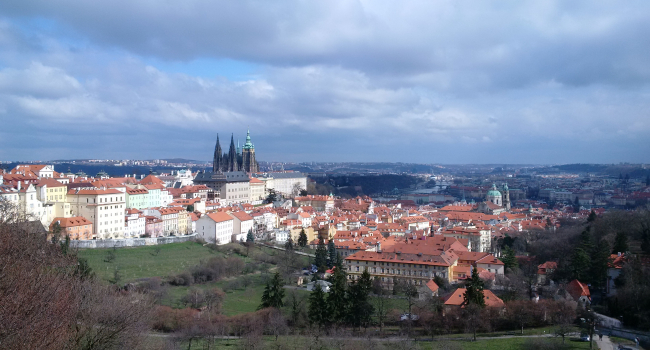 Prague Castle on spring-like day!