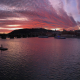 Late Fall Sunset over Prague Castle - Panoramic View