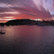 Late Fall Sunset over Prague Castle - Panoramic View